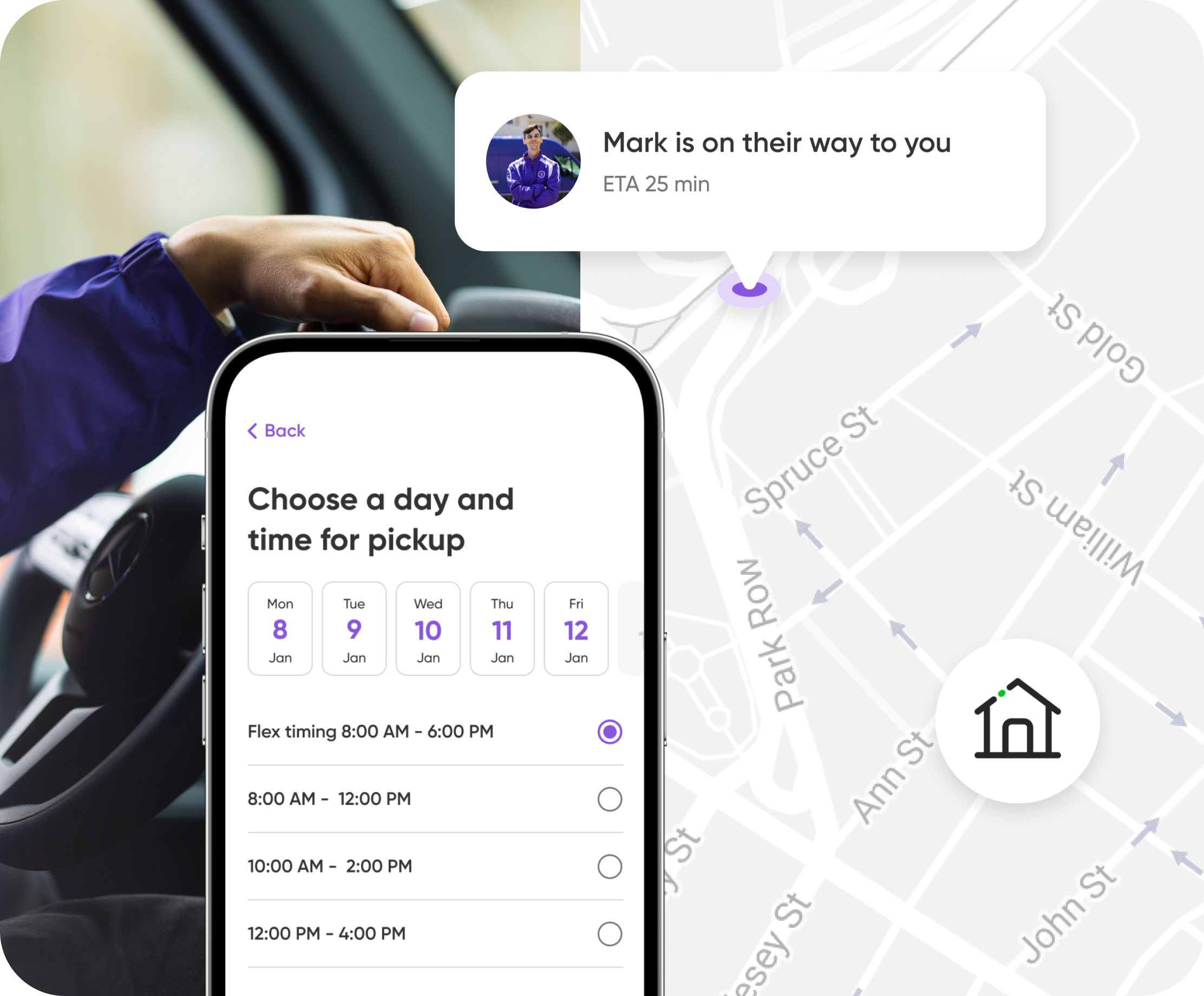 Next-day pickup from your door