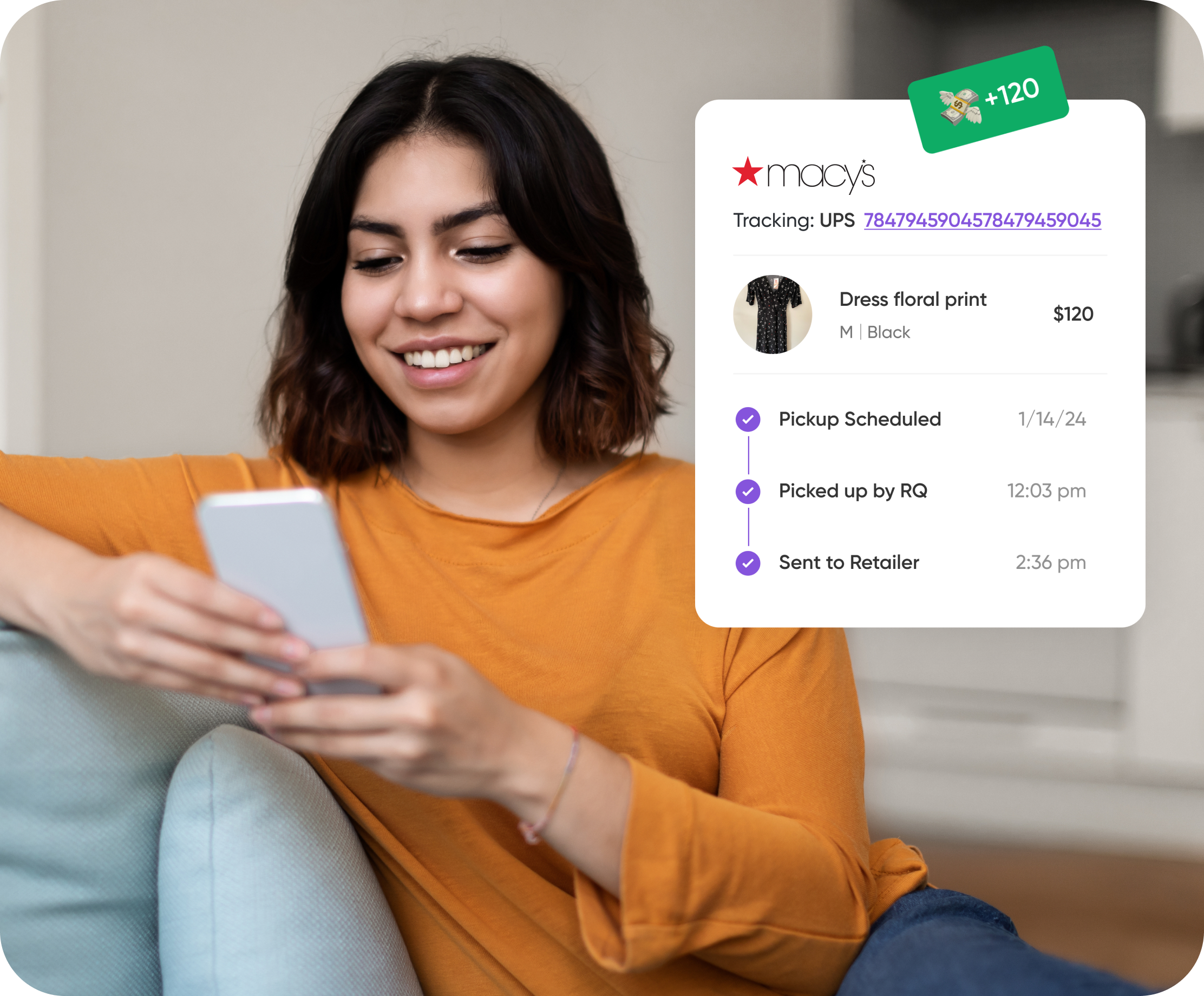 Track it from pickup to refund